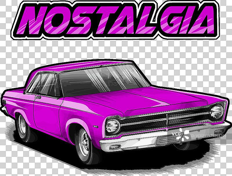 紫色的赛车，带有黑色条纹图片素材