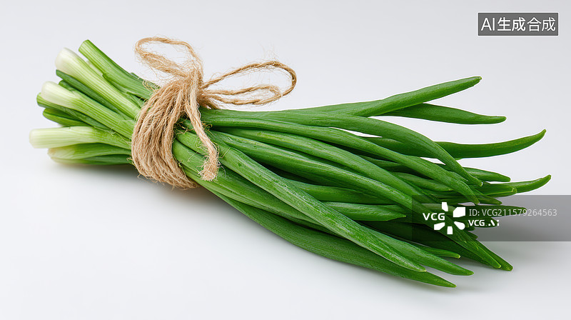 【AI数字艺术】新鲜的葱束图片素材
