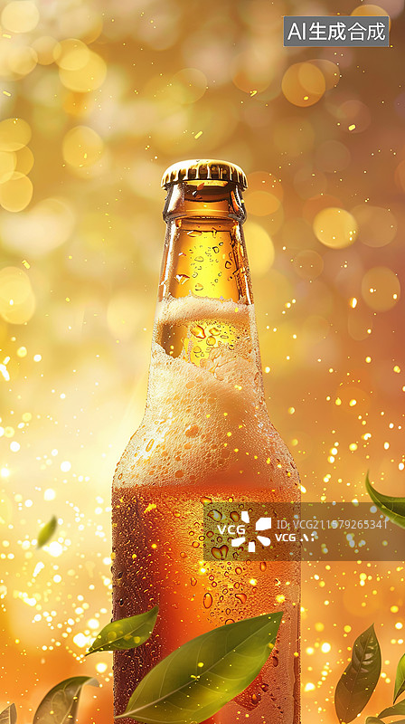 【AI数字艺术】一杯啤酒图片素材