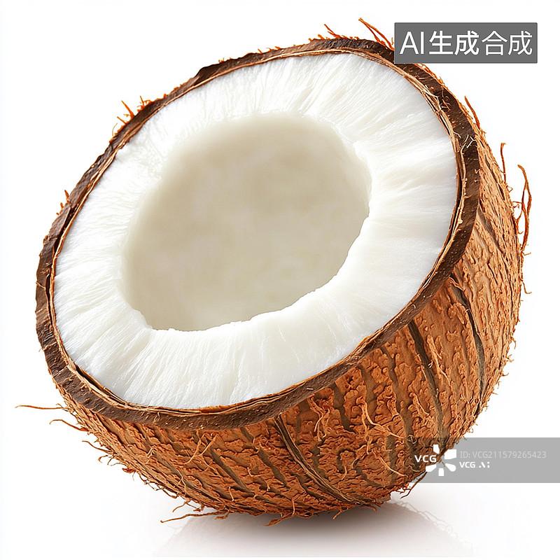 【AI数字艺术】半个椰子图片素材