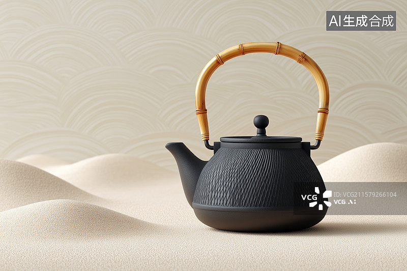 【AI数字艺术】茶壶静物拍摄图片素材