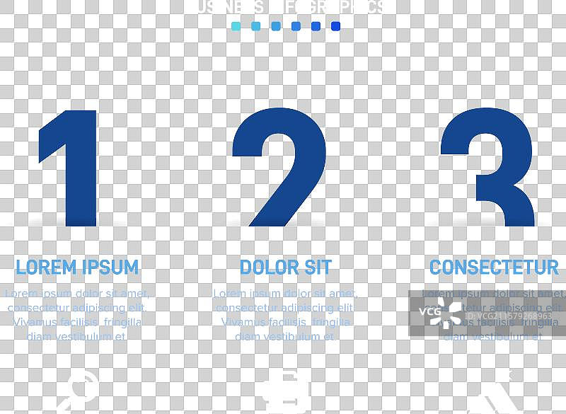 水平进度条，带有三个箭头形状图片素材