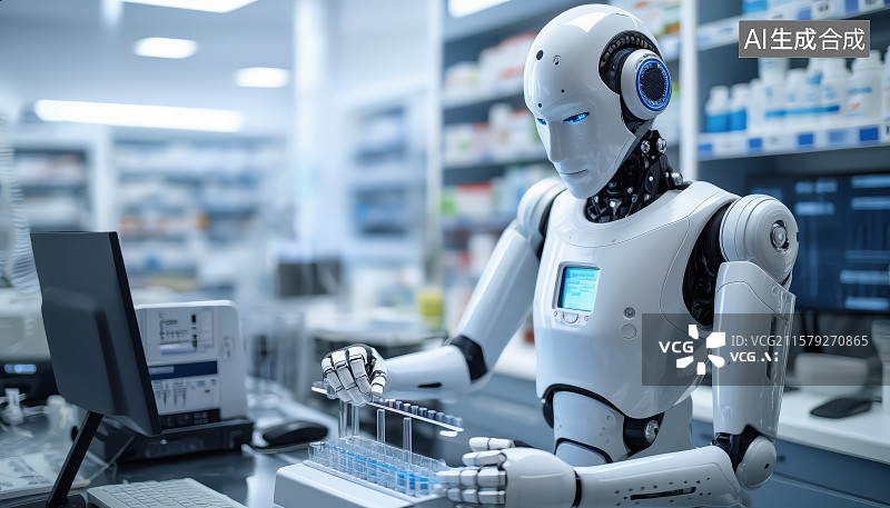 【AI数字艺术】机器人辅助医疗手术图片素材