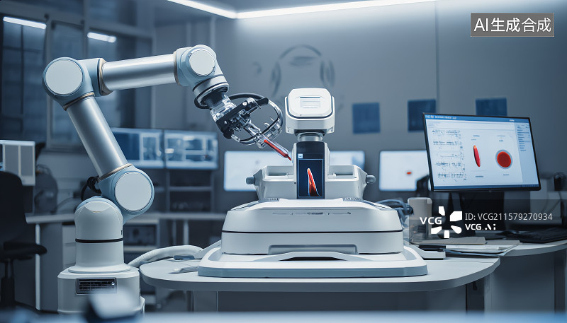 【AI数字艺术】机器人辅助医疗手术图片素材