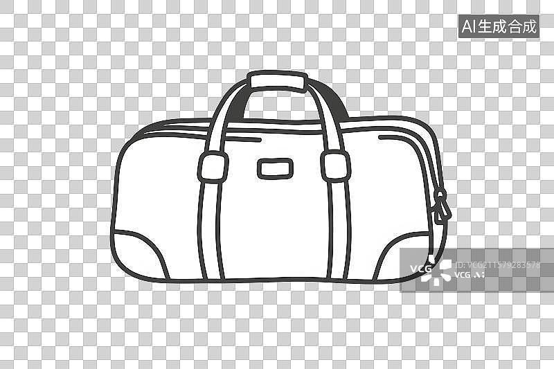 【AI数字艺术】行李包袋插画免扣元素图片素材