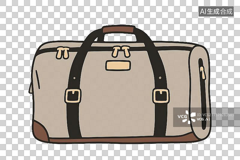 【AI数字艺术】行李包袋插画免扣元素图片素材