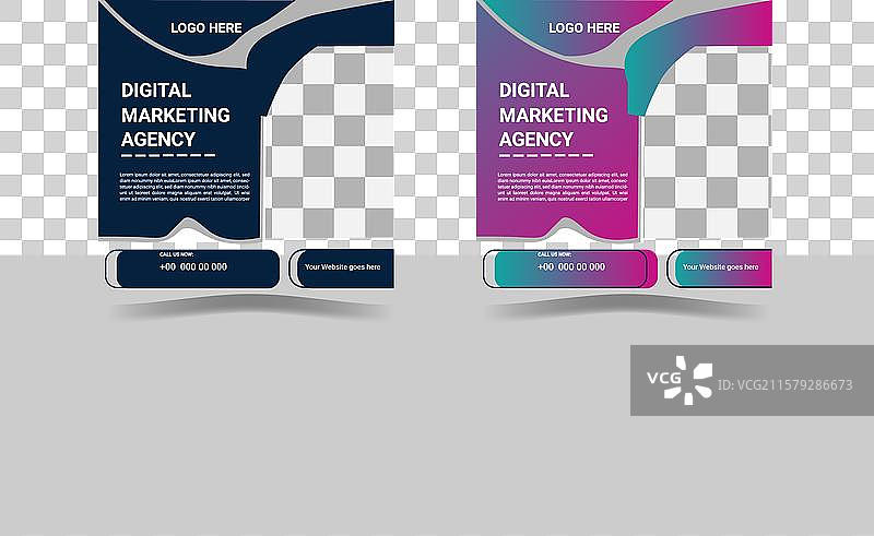 创意商业社交媒体帖子设计模板图片素材