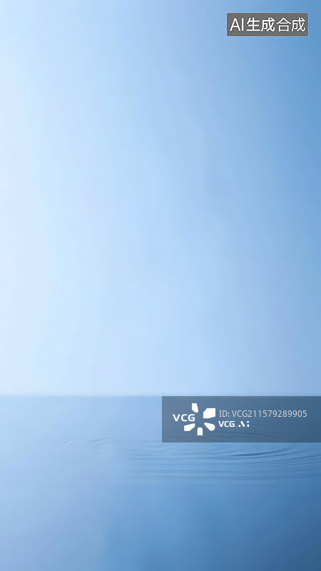【AI数字艺术】动态波纹水面海洋蓝色留白装饰背景图片素材