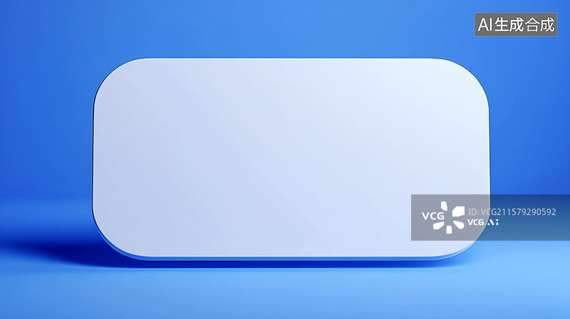 【AI数字艺术】蓝色背景上的白色矩形物体图片素材
