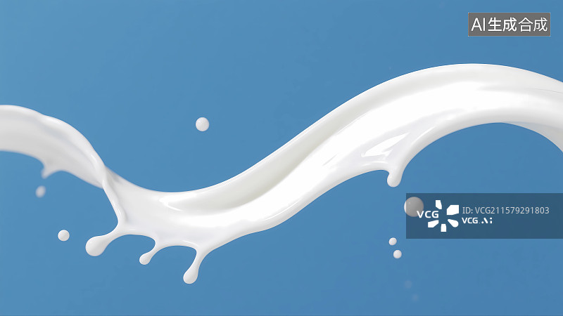 【AI数字艺术】牛奶创意背景图片素材