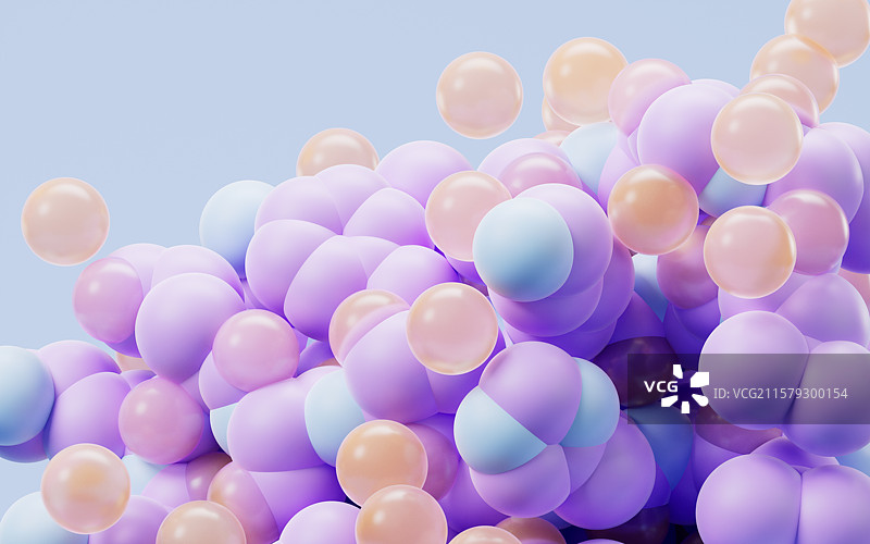 大量粒子球体背景三维渲染图片素材