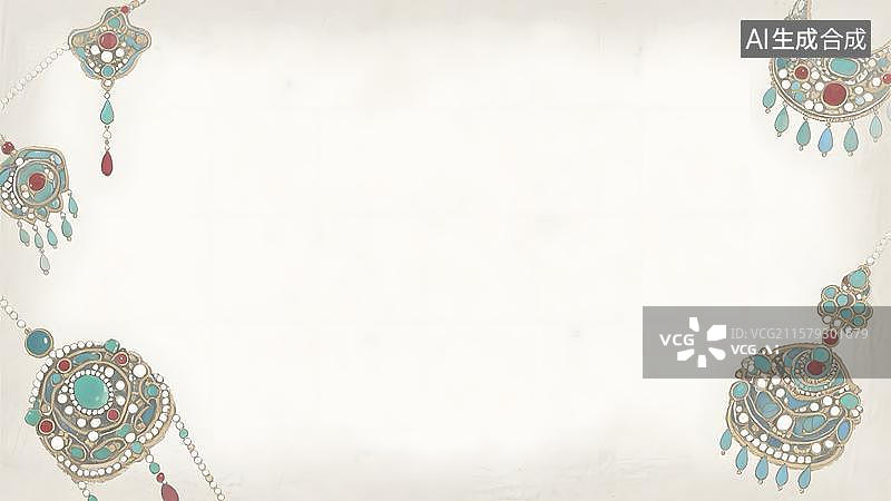 【AI数字艺术】水墨画两侧图片素材