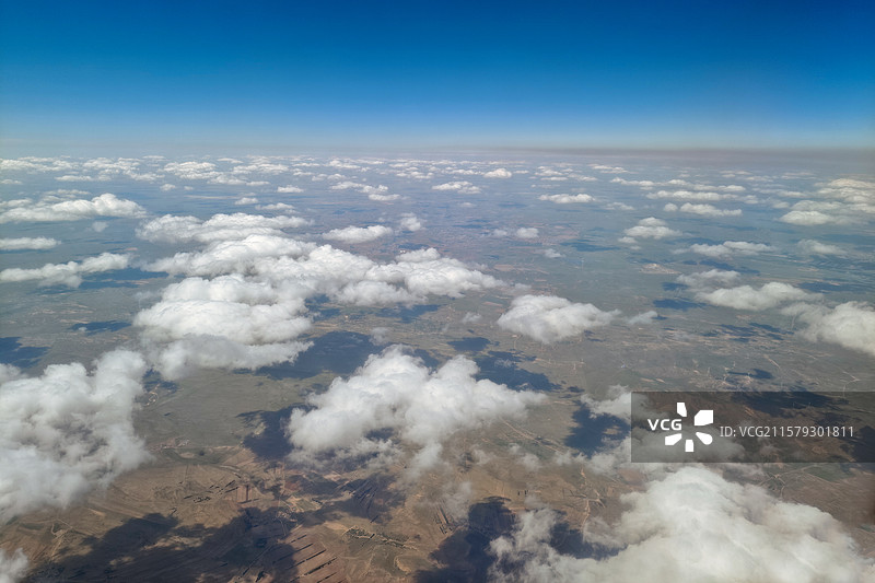 飞机俯拍内蒙古大草原自然风光图片素材
