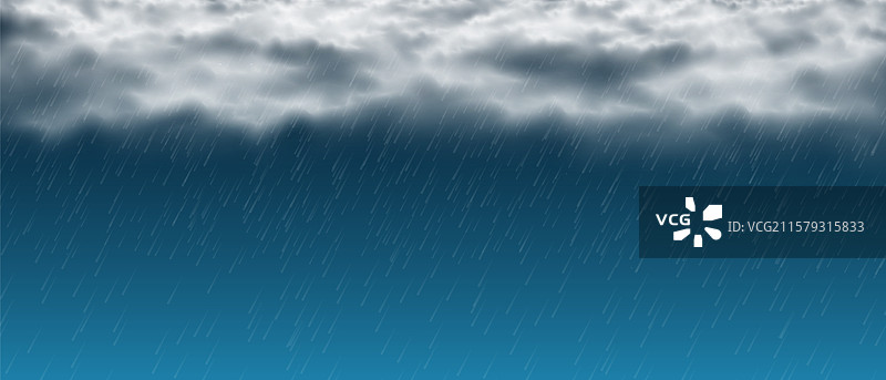 白色雨云大全景图片素材