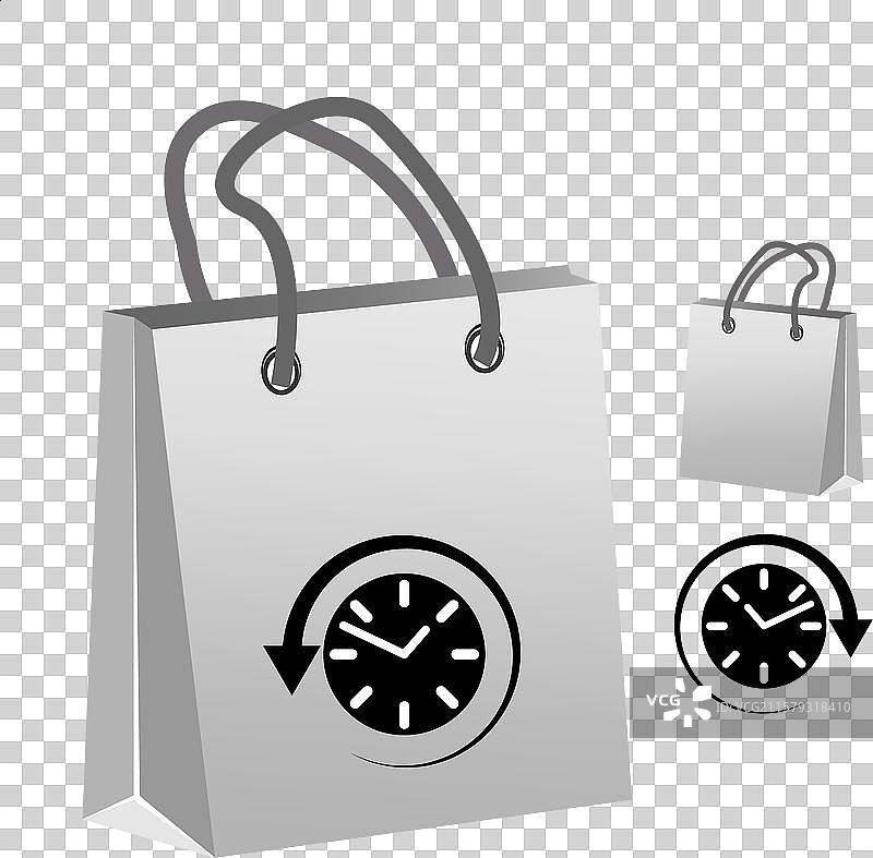 购物时间概念图标，时间敏感的促销图片素材