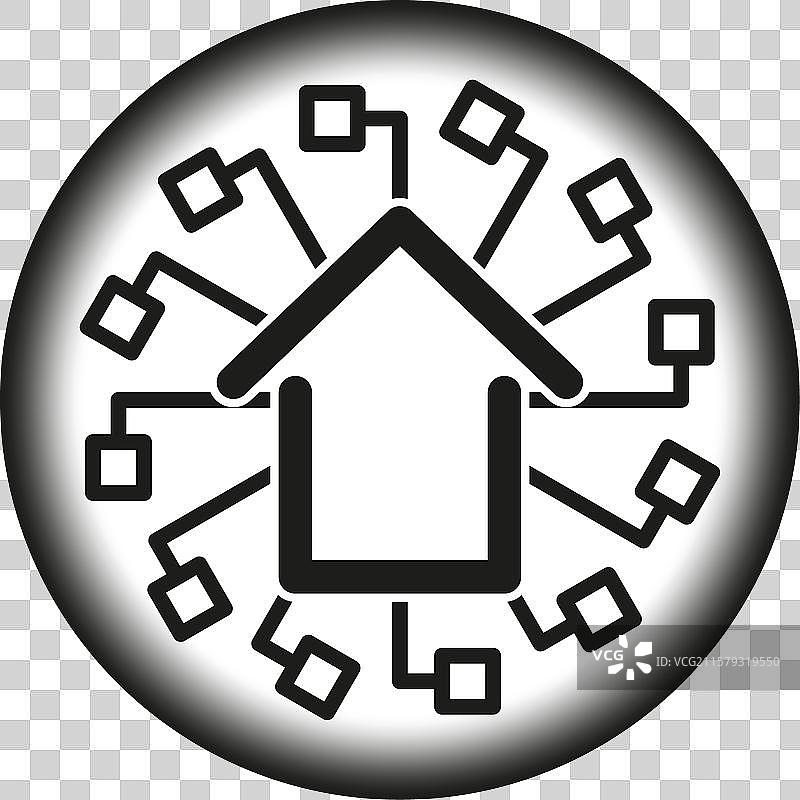 智能家居概念智能技术图标图片素材