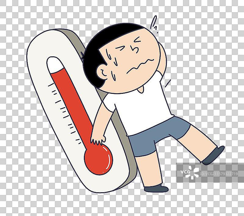 高温炎热的人物图片素材