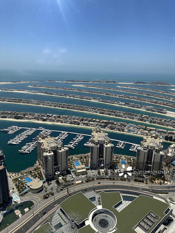 亚洲阿联酋迪拜哈利法塔｜棕榈岛图片素材