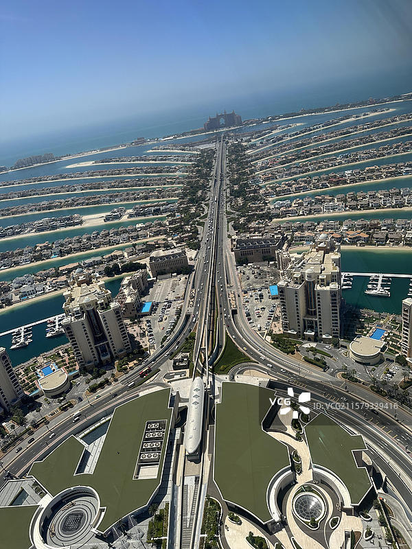 亚洲阿联酋迪拜哈利法塔｜棕榈岛图片素材