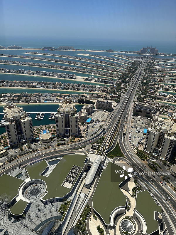 亚洲阿联酋迪拜哈利法塔｜棕榈岛图片素材