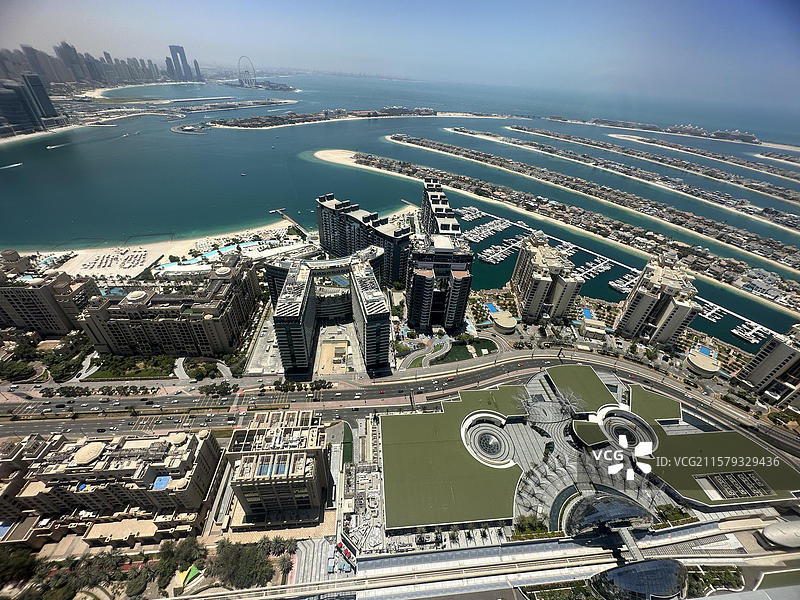 亚洲阿联酋迪拜哈利法塔｜棕榈岛图片素材