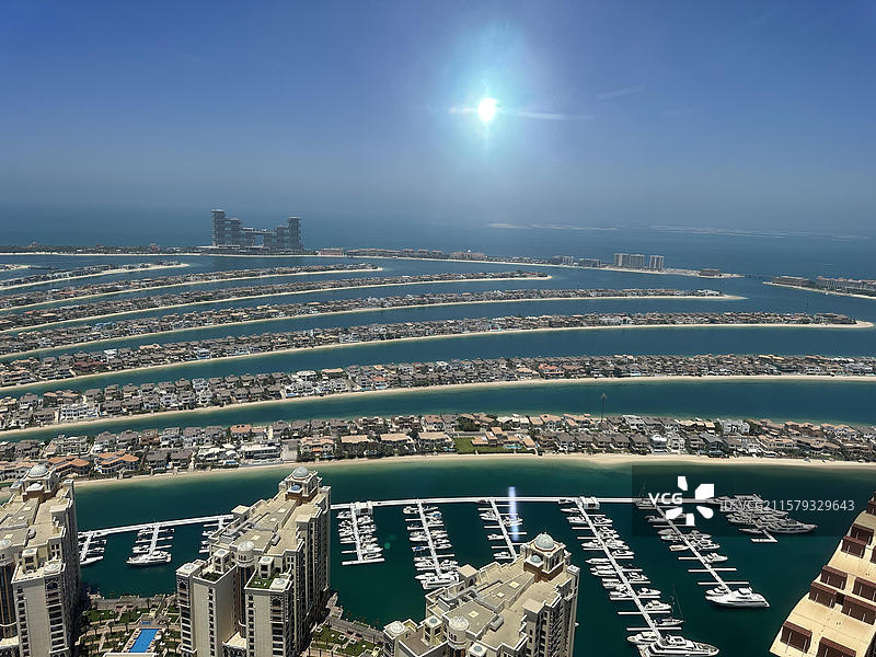 亚洲阿联酋迪拜哈利法塔｜棕榈岛图片素材
