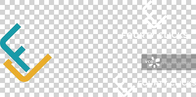 抽象的首字母FC或CF标志图片素材