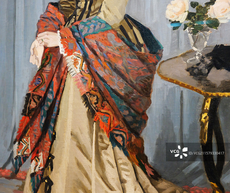 克劳德·莫奈《路易一若阿基姆·戈迪贝尔先生的夫人》图片素材