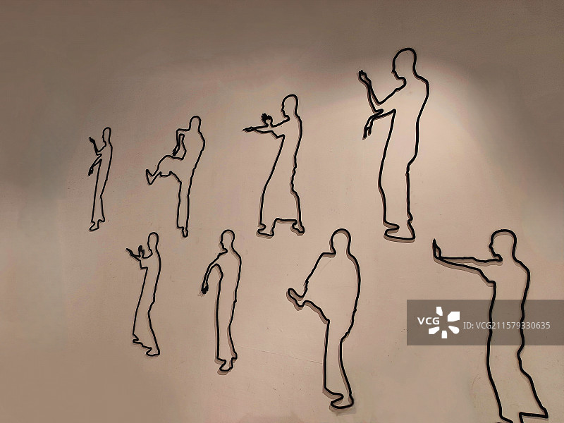 武术咏春招式展示图片素材