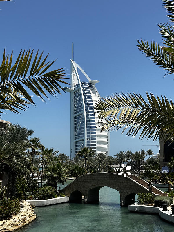 亚洲阿联酋迪拜哈利法塔｜棕榈岛图片素材