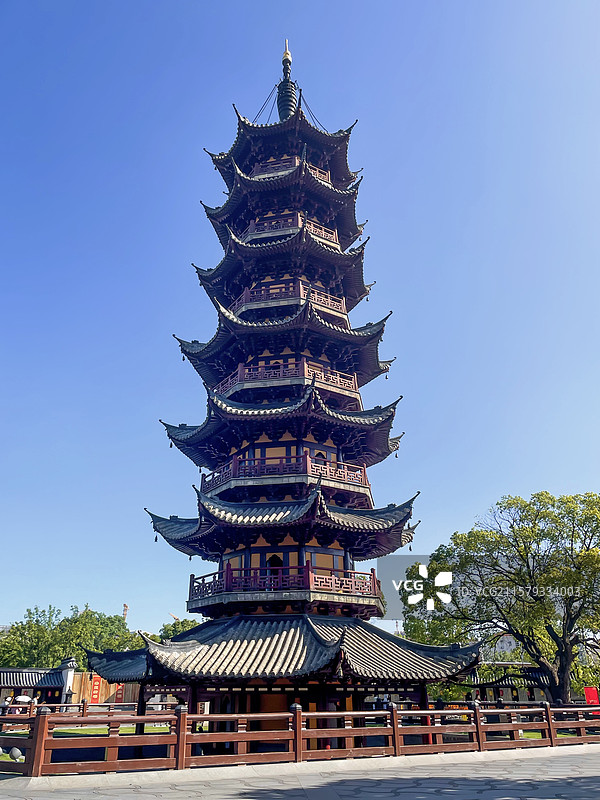 上海龙华寺龙华塔图片素材