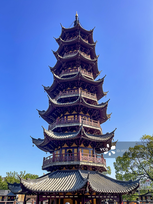 上海龙华寺龙华塔图片素材