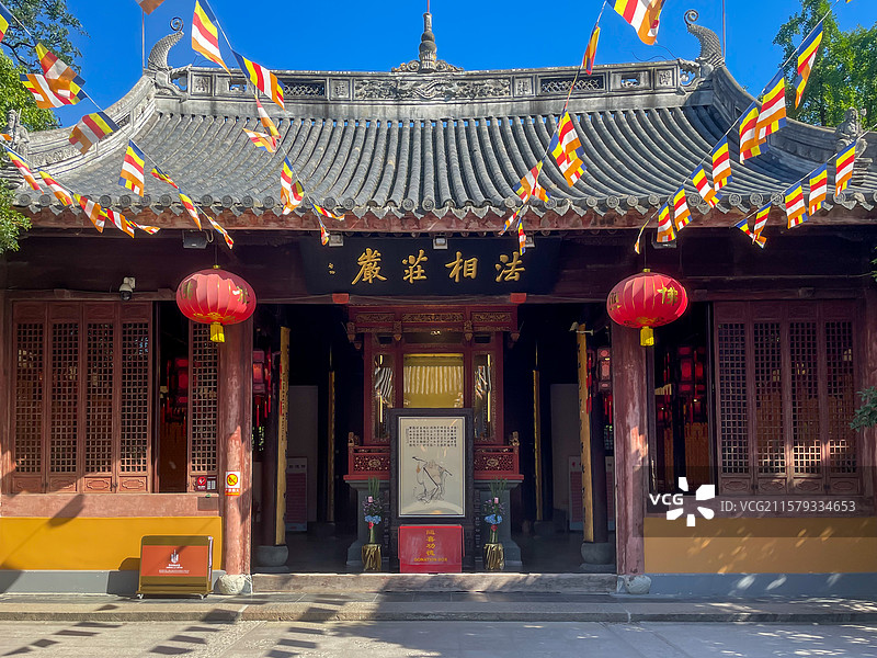 上海龙华寺弥勒殿图片素材