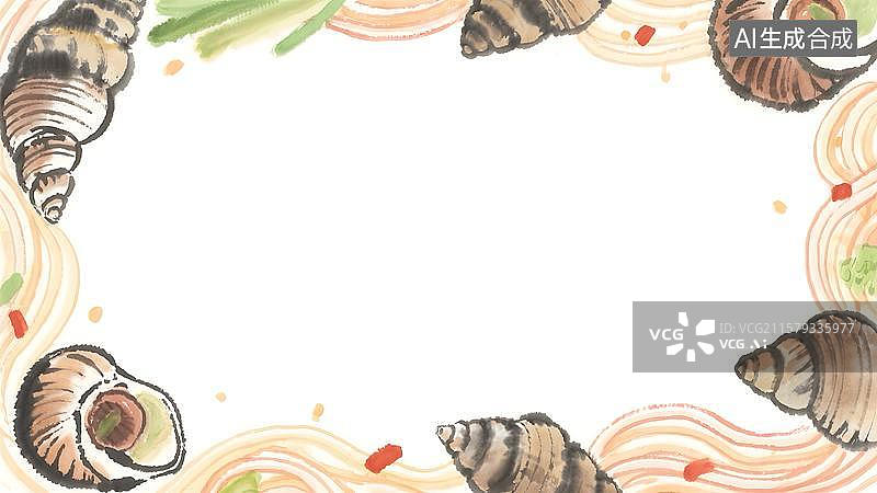 【AI数字艺术】水墨画环绕图片素材