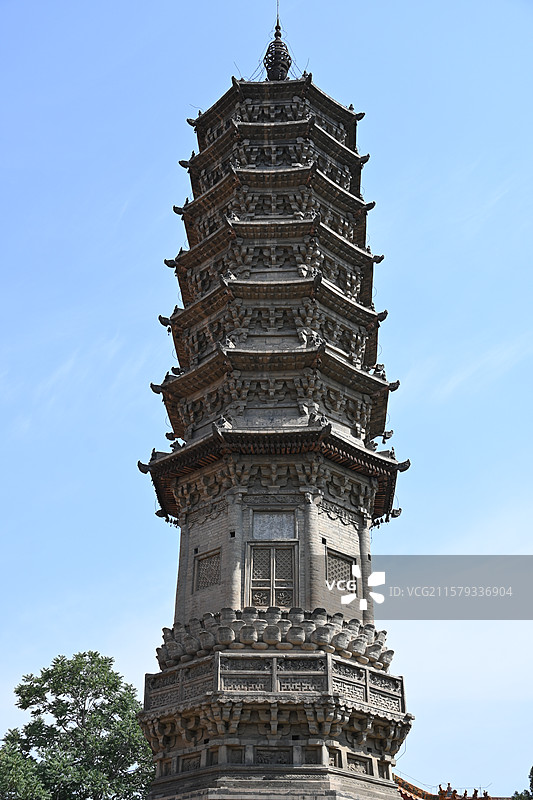 河北赵县柏林禅寺舍利塔图片素材