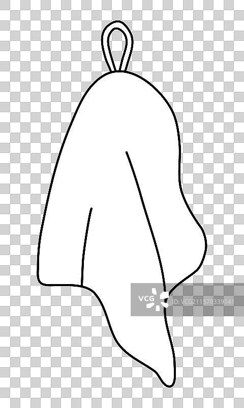 悬挂的棉布厨房毛巾或茶巾图片素材