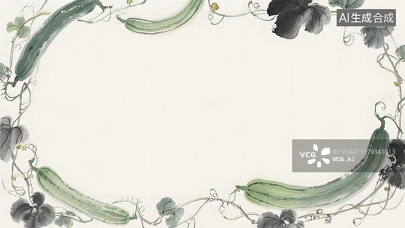 【AI数字艺术】水墨画环绕图片素材