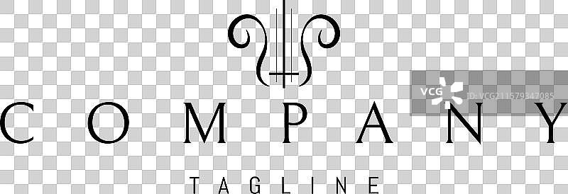 带有音乐抽象图像的标志图片素材