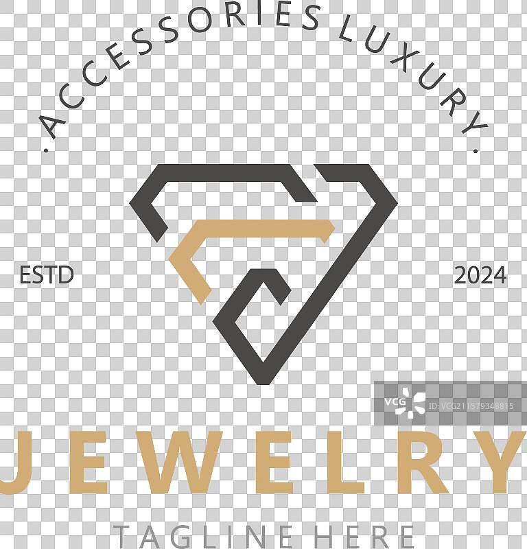 珠宝店钻石logo模板设计图片素材