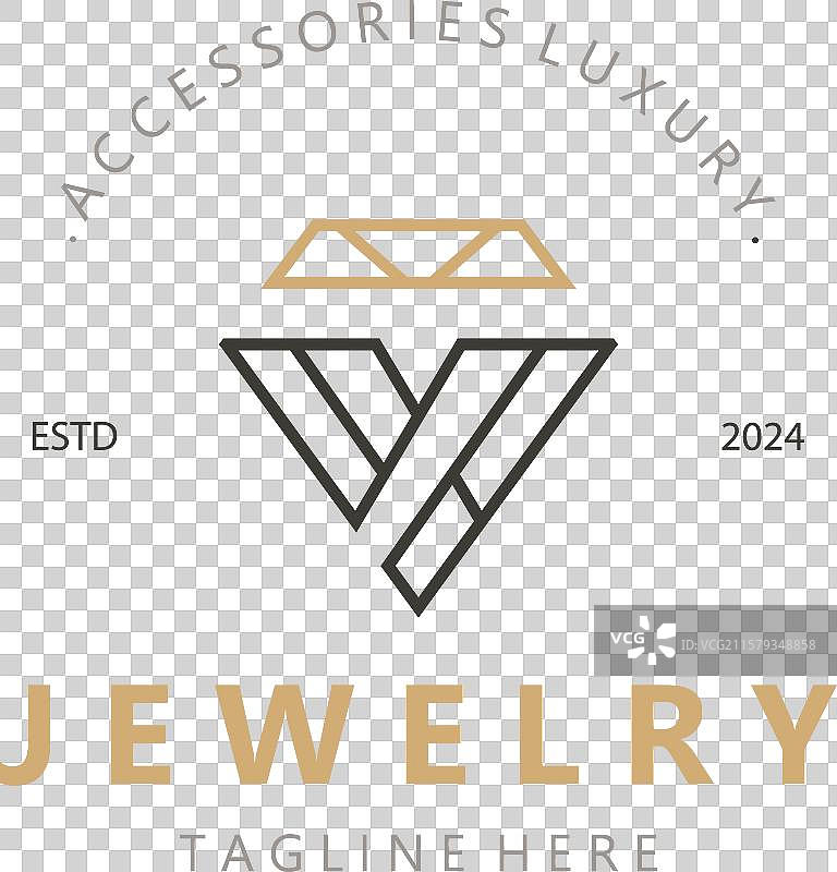 珠宝店钻石logo模板设计图片素材