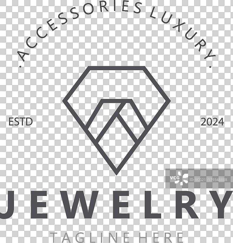 珠宝店钻石logo模板设计图片素材