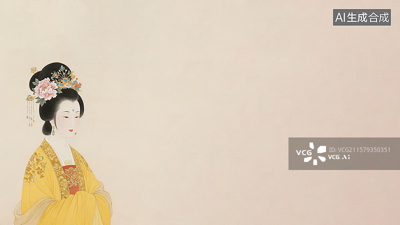 【AI数字艺术】水墨画左下图片素材