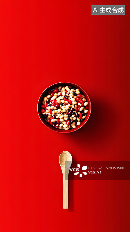 【AI数字艺术】AIGC：新中式风格腊八节腊八粥海报设计背景图片素材