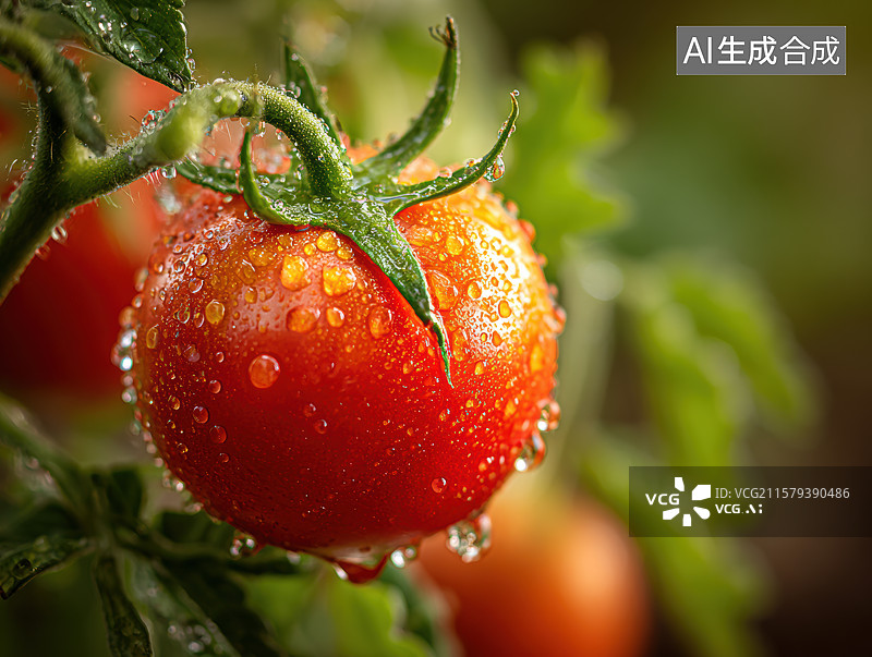 【AI数字艺术】晶润红果番茄之韵图片素材