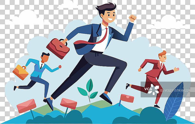 商业竞赛中的创新领导者跃居前列图片素材