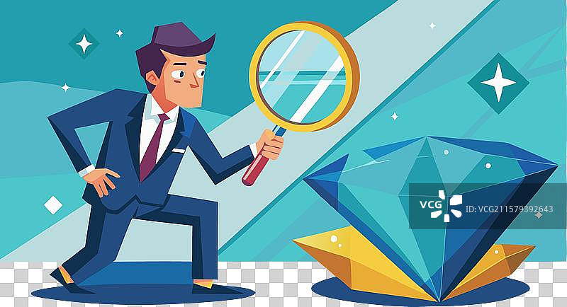 商业宝石猎人的机会探索图片素材