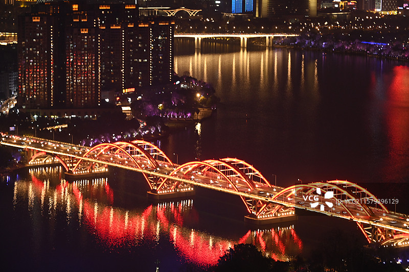 柳江夜景图片素材