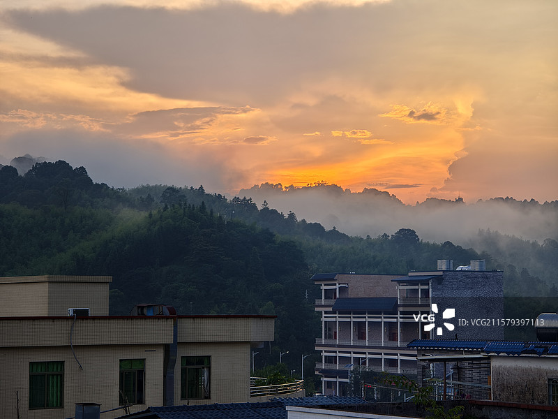 广州从化区良口镇溪头村下溪村图片素材