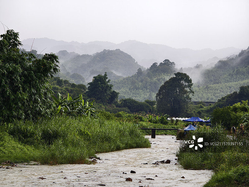 广州从化区良口镇溪头村下溪村图片素材