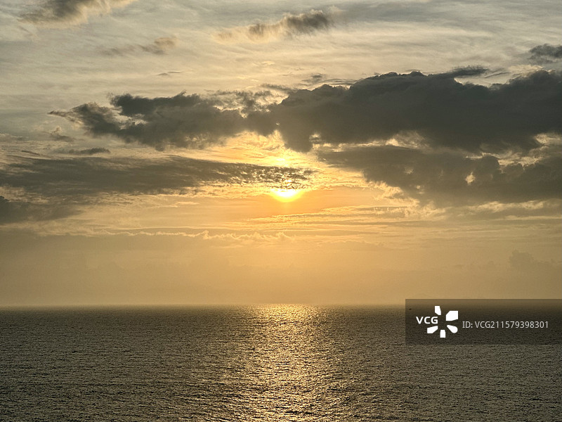夏天霞浦北礵岛可门黄昏海上日落自然风光图片素材